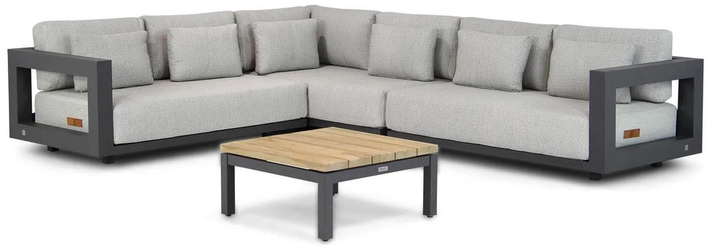 Hoek loungeset  Aluminium Grijs 6 personen 4 Seasons Outdoor Metropolitan/Lifestyle