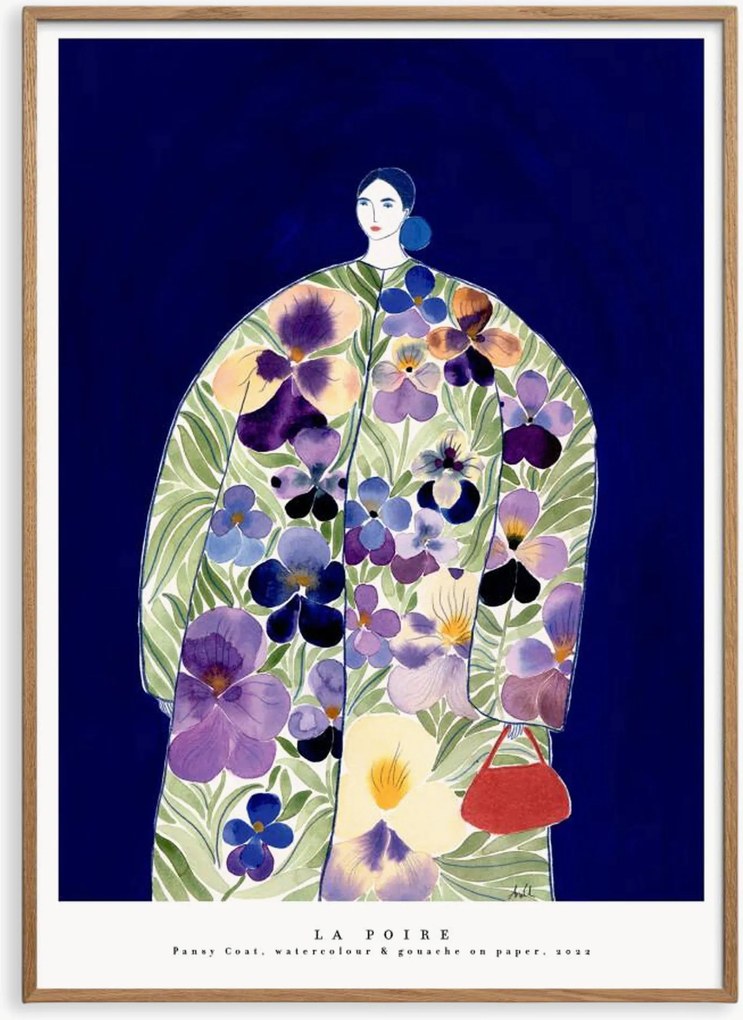 Ingelijste digitale print Pansy Coat