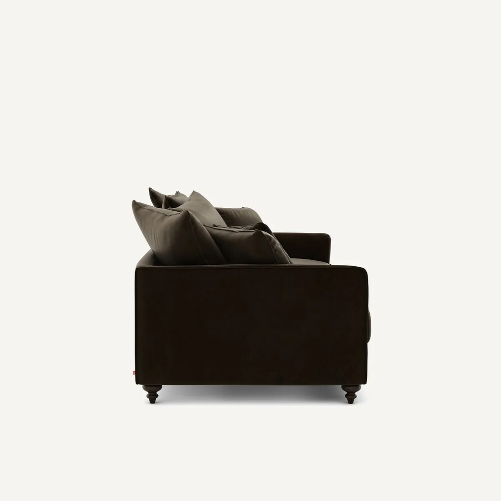 Omvormbare 3-zits fluwelen zetel, Lazare