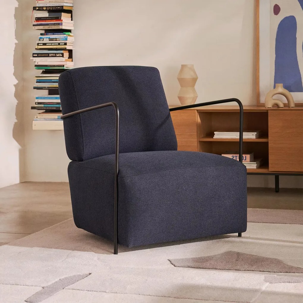 Kave Home Gamer Moderne Fauteuil Blauw