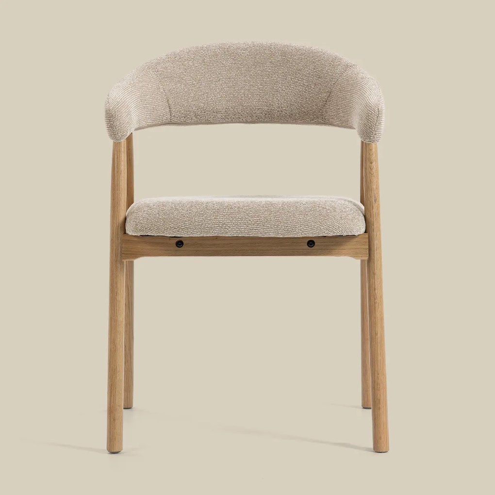 Eiken Eetkamerstoel Ronde Rugleuning