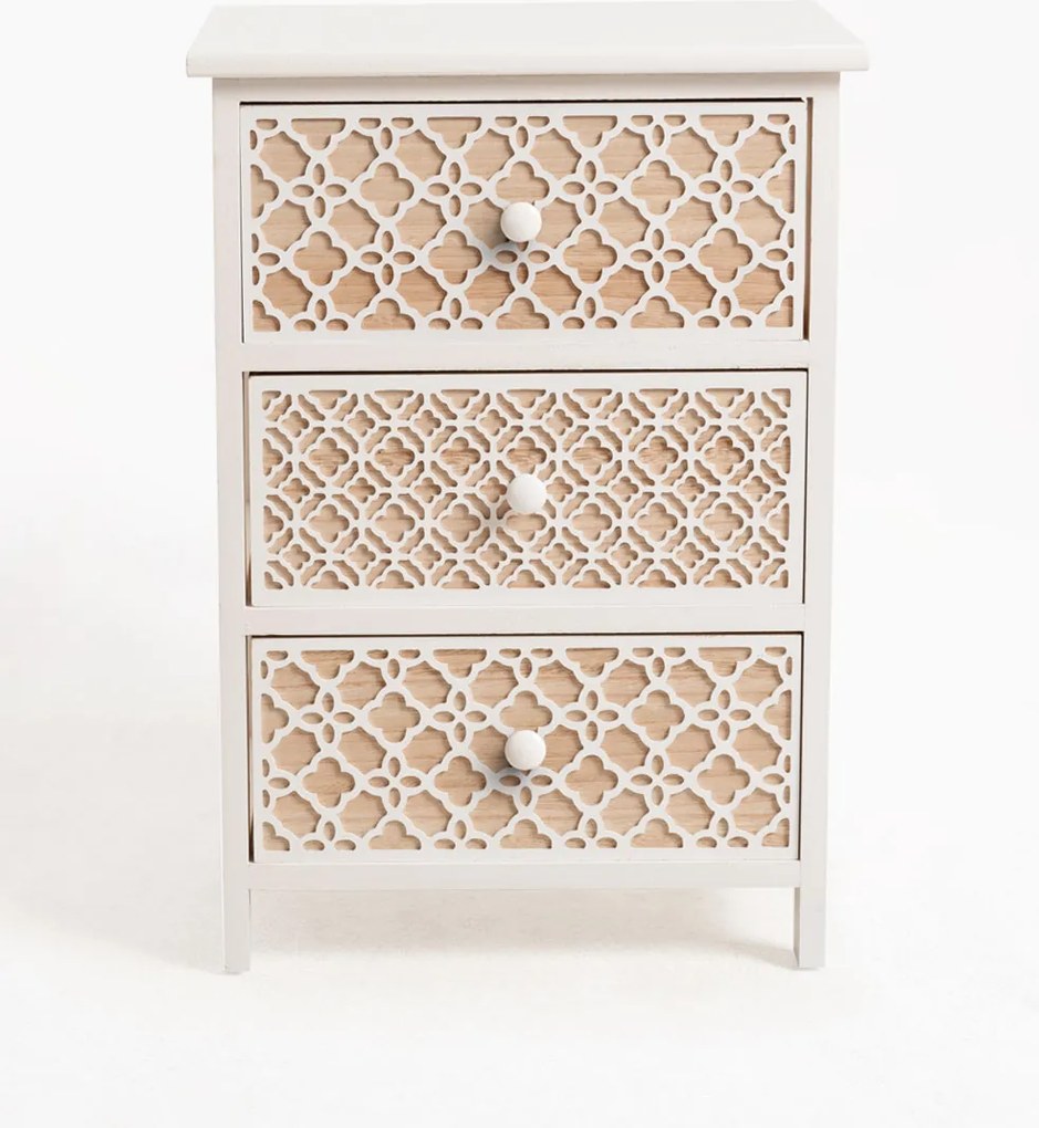 Hulpmeubilair Egle Wit, breed, 3 laden