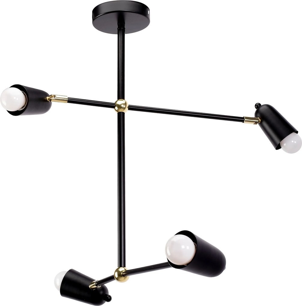 Lamp APP1708-4CP BLACK + GOLD