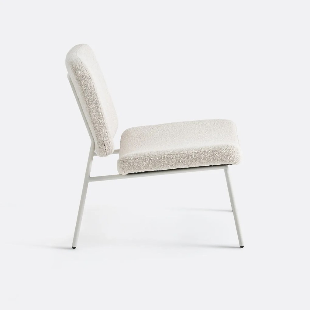 Fauteuil van bouclette Sarlia