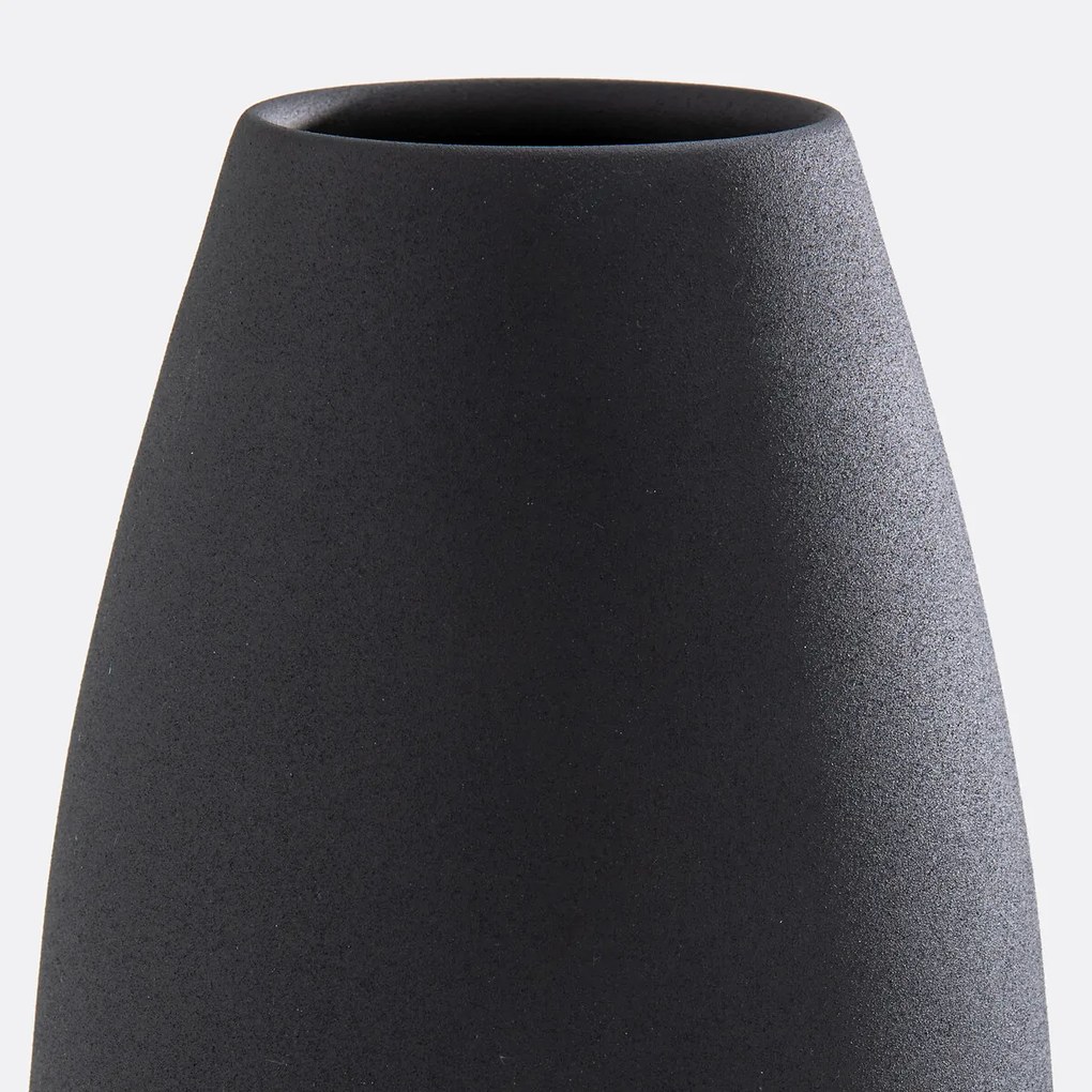 Vaas in getextureerd metaal H24 cm Anaïa