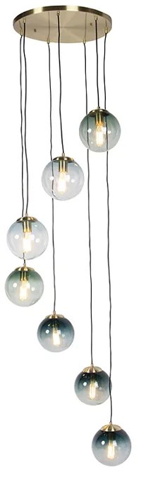 Smart hanglamp messing 7-lichts incl. Wifi ST64 - Pallon