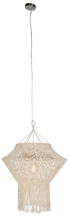 Landelijke hanglamp macramé 90 cm - Macra