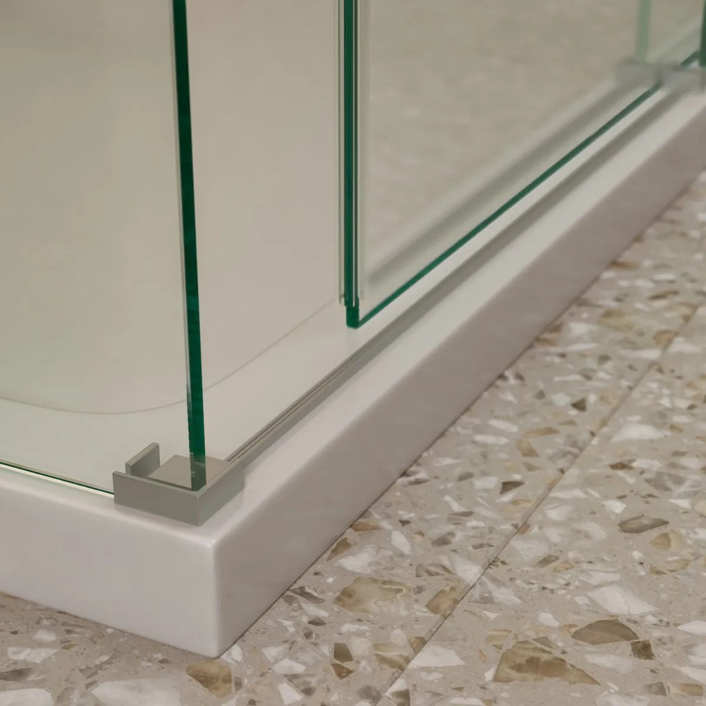 Saniclear Supreme douchecabine 90x90cm anti-kalk RVS