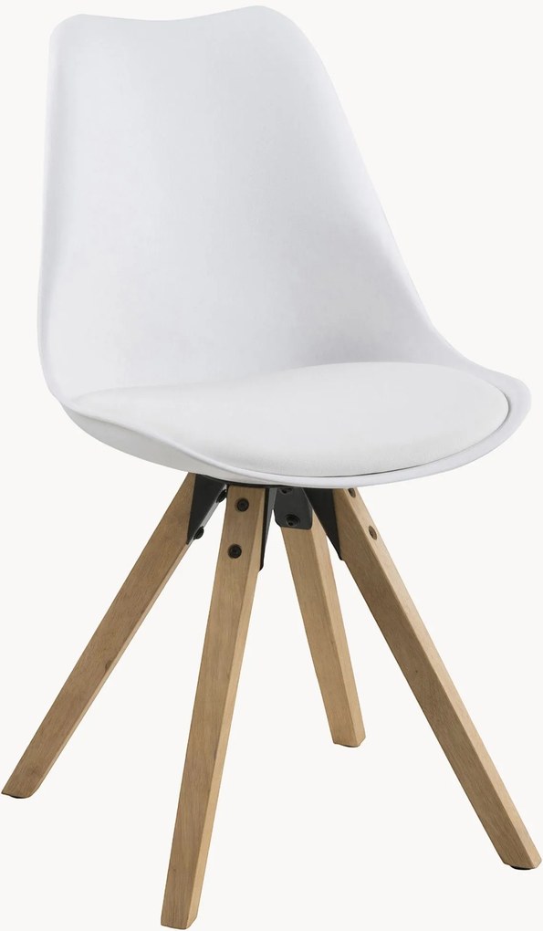 Eetkamerstoelen Dima met kunstleren zitting, 2-delig