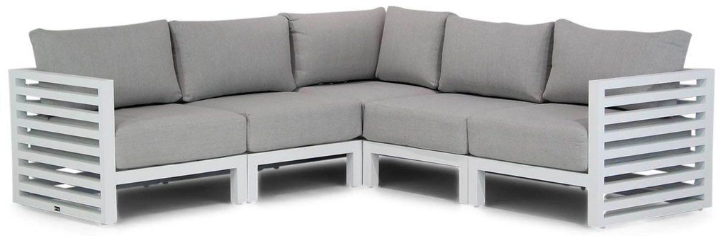 Hoek loungeset 5 personen Aluminium Wit Santika Furniture Santika Jaya