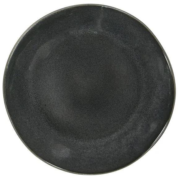 Dinerbord - 26 Cm - Porto - Reactief Glazuur - Zwart (zwart)