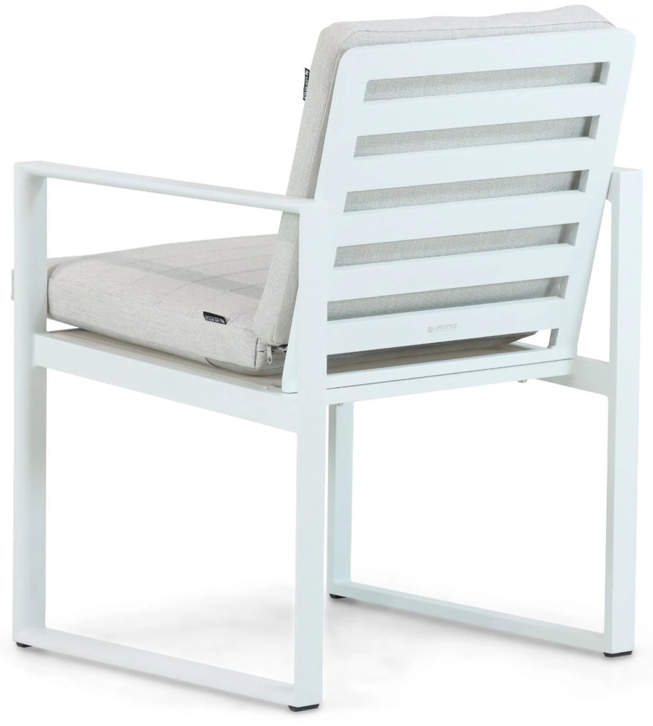 Tuinstoel Aluminium Wit Lifestyle Garden Furniture Nuno