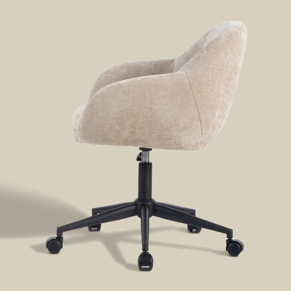 Bureaustoel Beige Stof