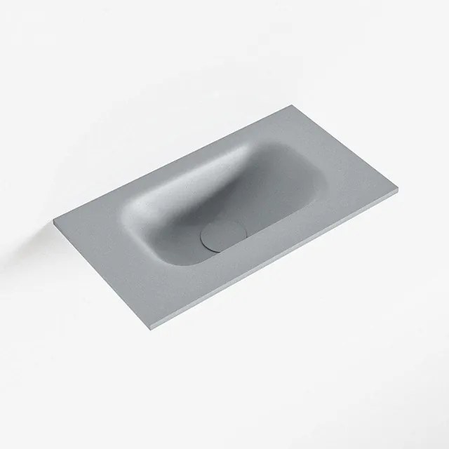 Mondiaz EDEN Fontein - 40x23x0.9cm - wasbak midden - zonder kraangaten - voor toiletmeubel - Solid surface - Plata F50101Plata