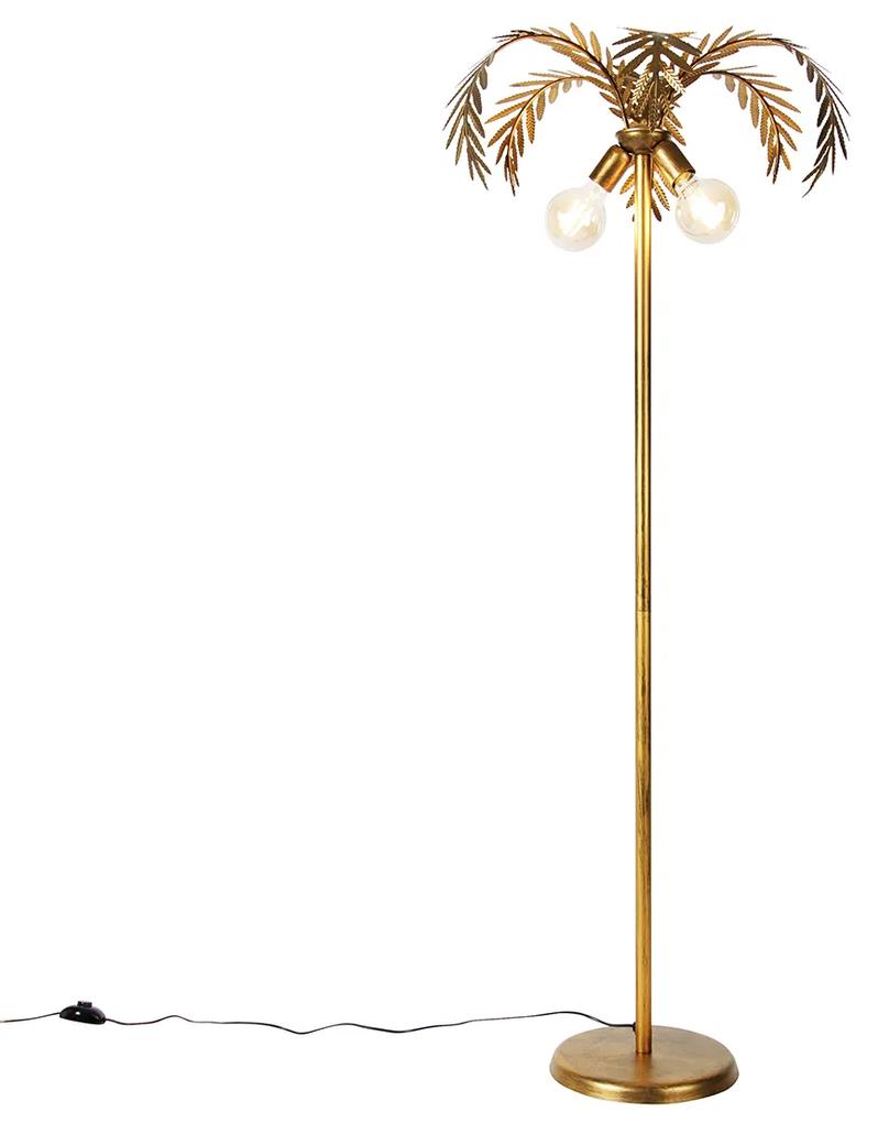 Vintage vloerlamp goud 156 cm 2-lichts - Botanica Retro E27 Binnenverlichting Lamp