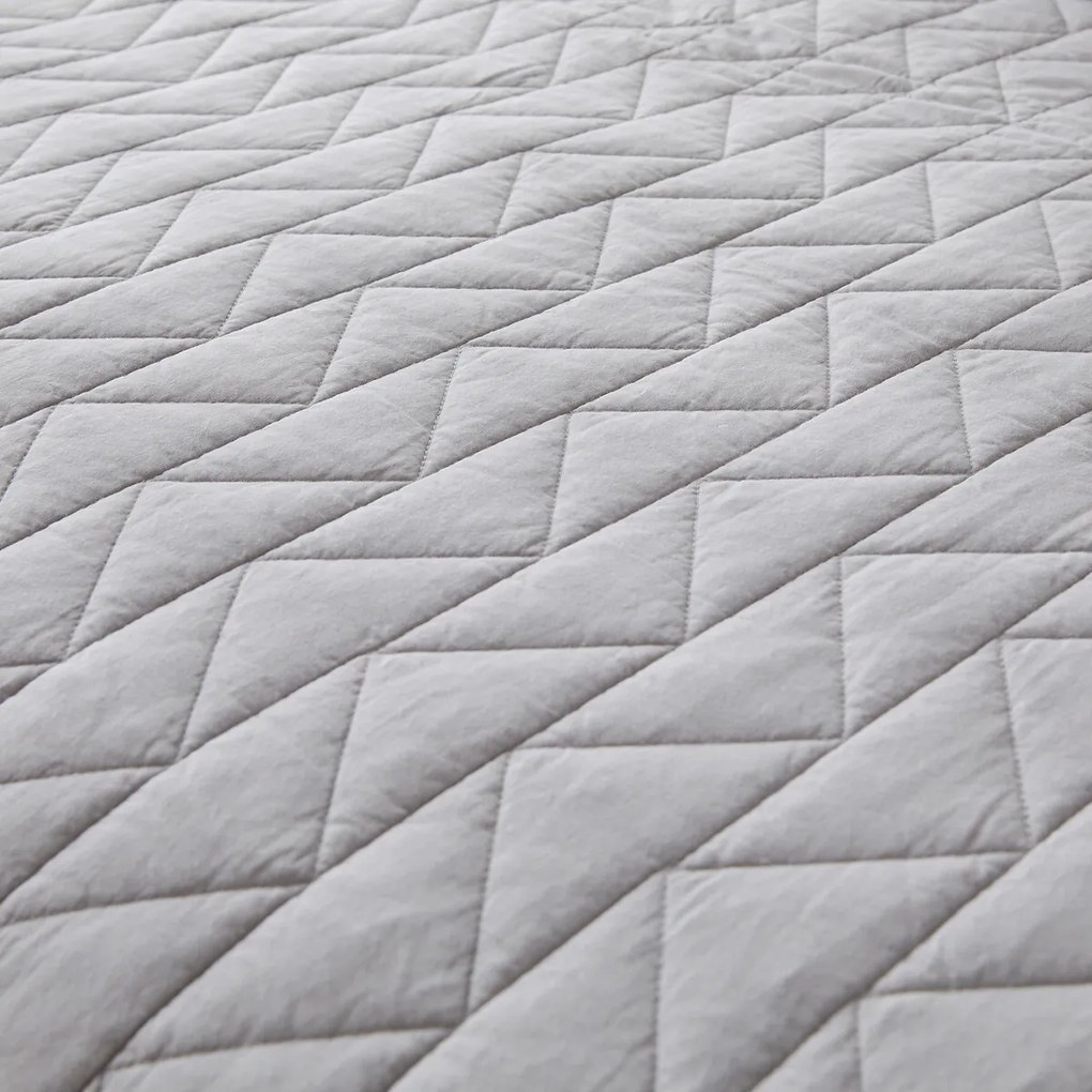 Gematelasseerde beddensprei in katoen Zig Zag Scenario