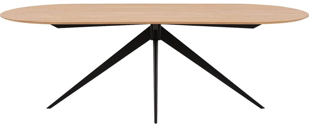 Goossens Excellent Eettafel Uniek, Semi rond 240 x 100 cm