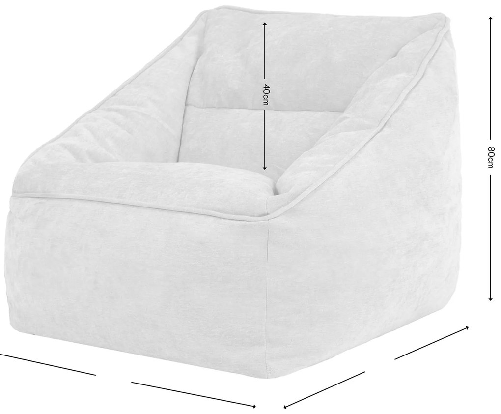 Natalia Chenille Armchair Bean Bag