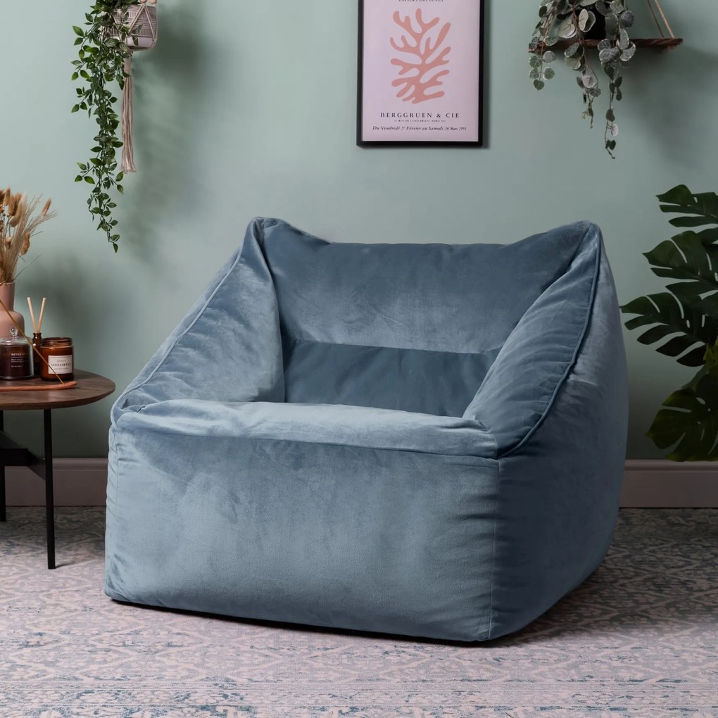 Natalia Velvet Armchair Bean Bag