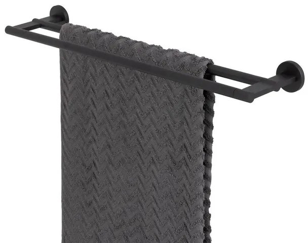 Tiger Noon Handdoekhouder - 60cm - dubbel - zwart 1321130746