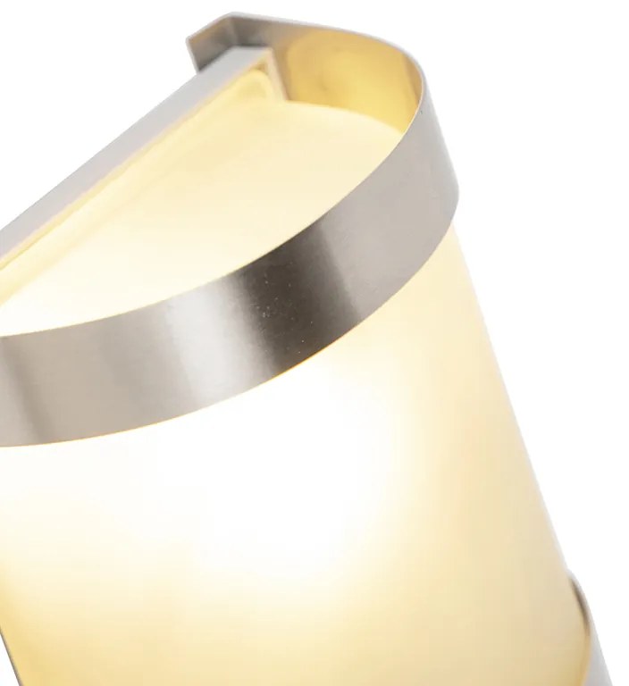 Moderne buitenwandlamp RVS bewegingssensor IP44 - Mira