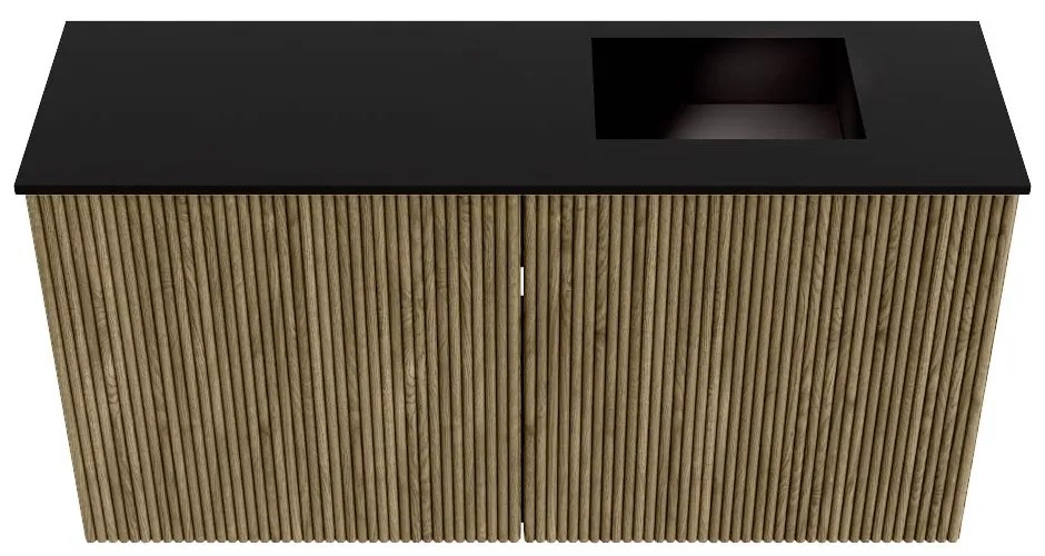 Mondiaz Joya 80cm toiletmeubel dusk met wastafel faye rechts zonder kraangat urban