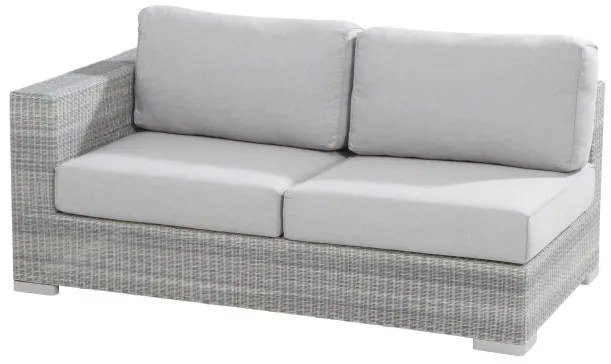 4 Seasons Outdoor | Lucca 2 seater right arm      antraciet weerbestendig