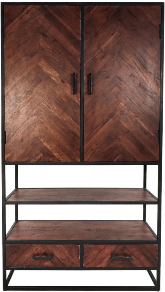 Industrieel Wandkast Sintra Bruin