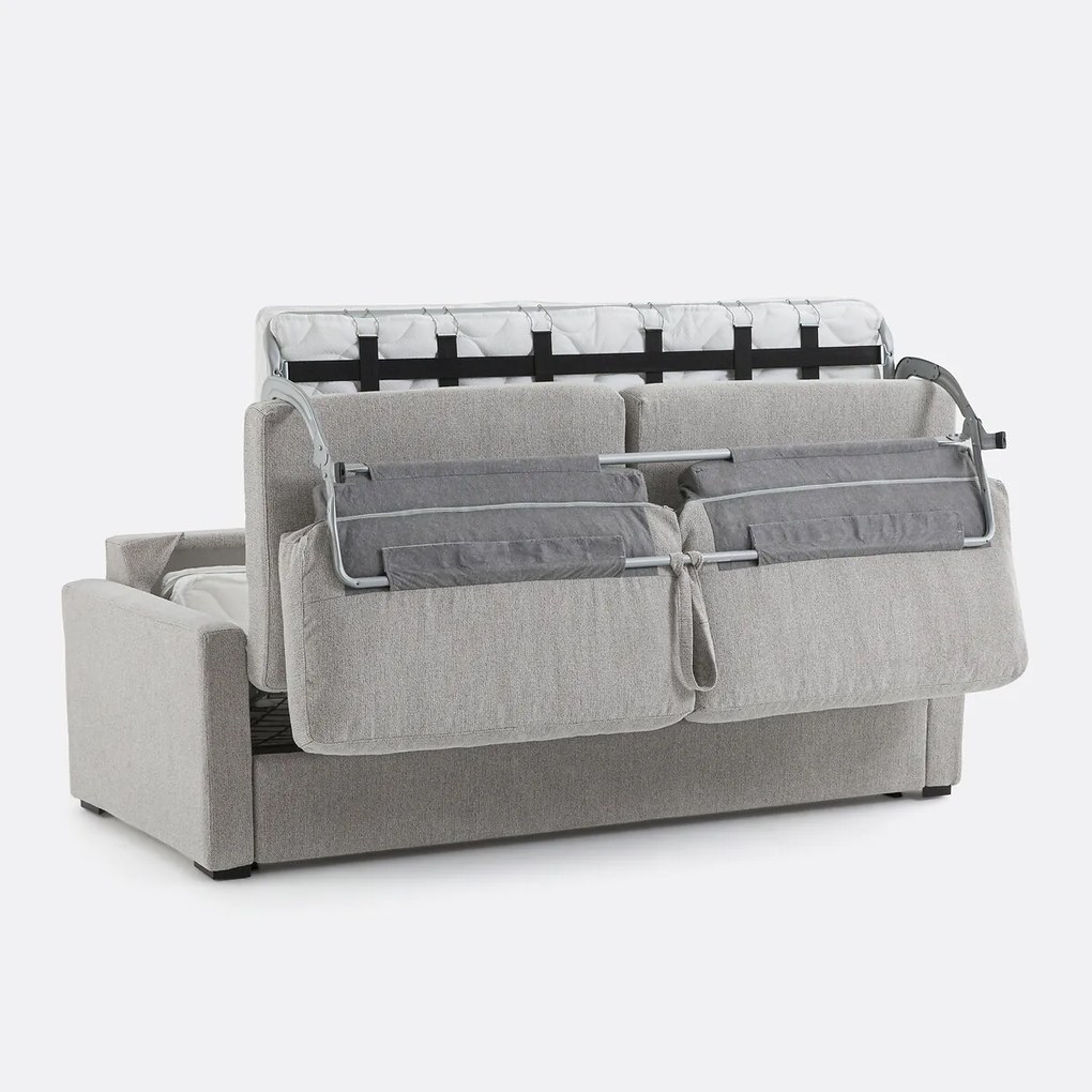 Slaapbank van gemêleerde structuurstof, Comfort Bultex®, Timor