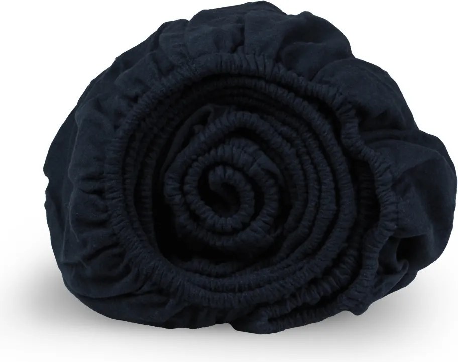 Hoeslaken flanel - 100% katoen - 90x200 - blauw