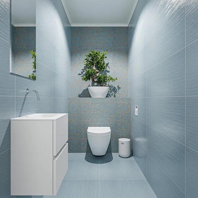 MONDIAZ ADA Toiletmeubel - 40x30x50cm - 0 kraangaten - 2 lades - talc mat - wasbak rechts - Solid surface - Wit FK75341713