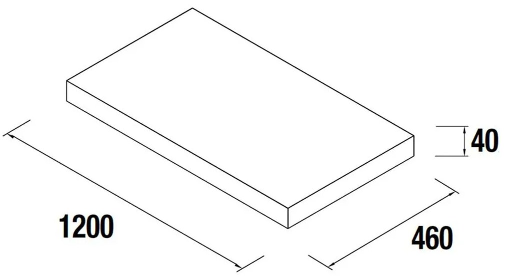 Muebles toppaneel 120cm eiken