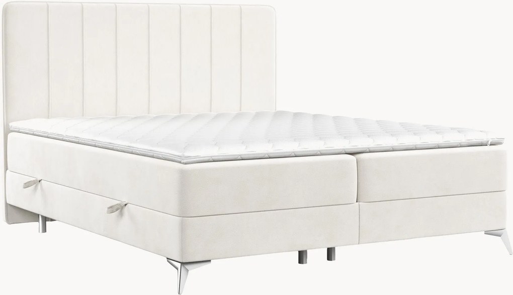 Handgemaakte fluwelen divan bed Aggaz met opbergruimte, H3