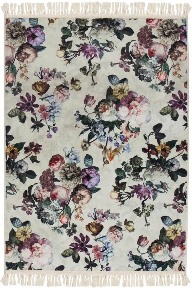 Essenza Fleur vloerkleed met bloemenprint 60 x 90 cm