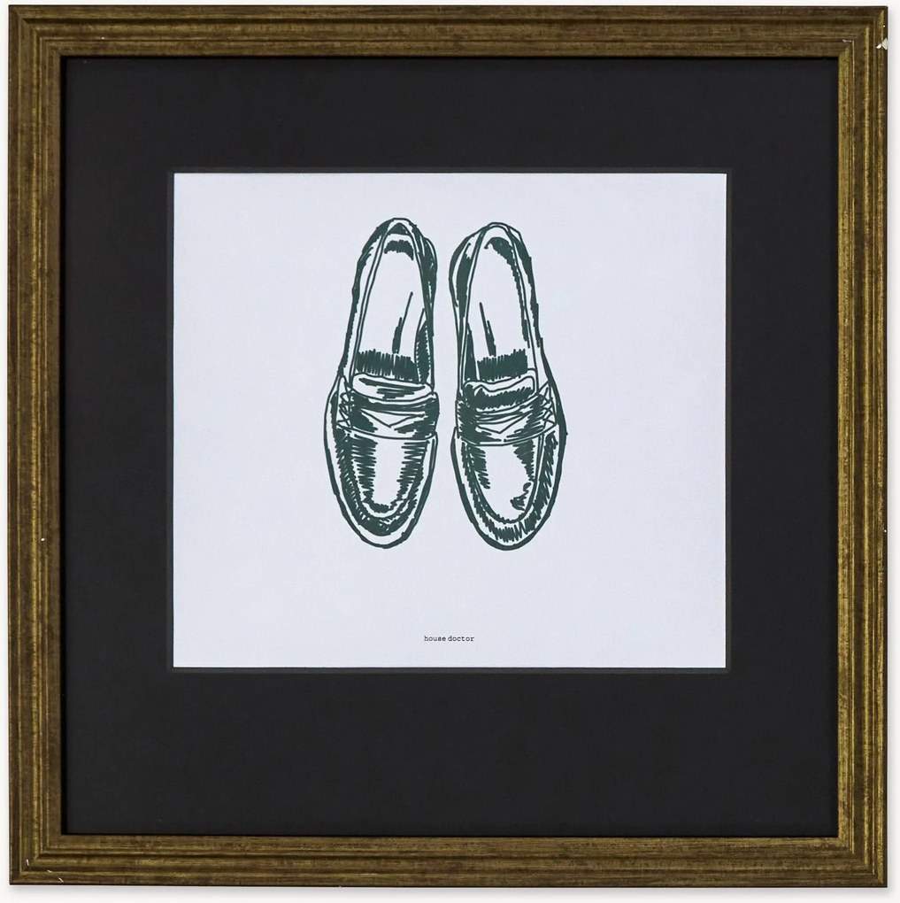 Ingelijste digitale print Shoe