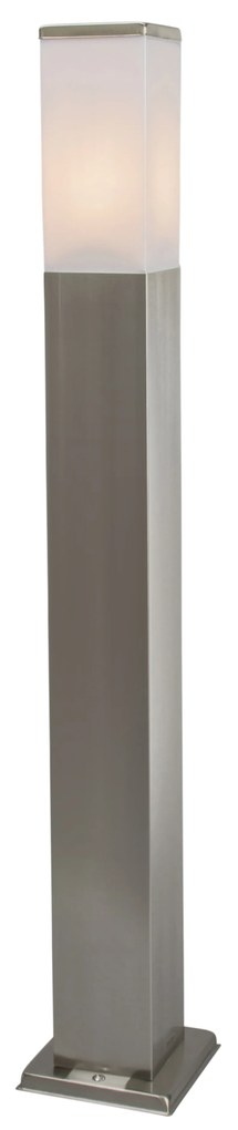 Moderne buitenlamp paal staal 80 cm IP44 - Malios Design, Modern E27 IP44 Buitenverlichting