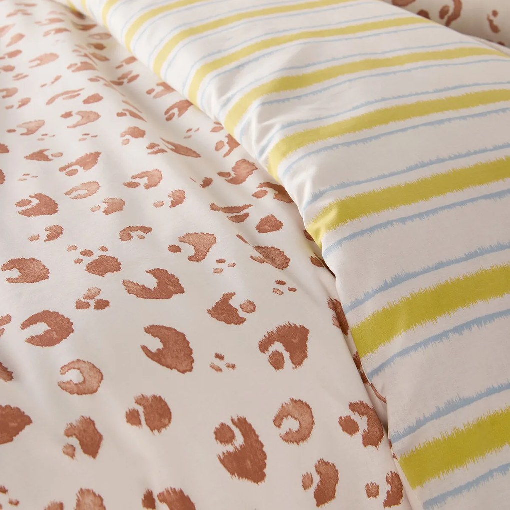Dekbedovertrek in katoen, luipaardprint, JAVAD