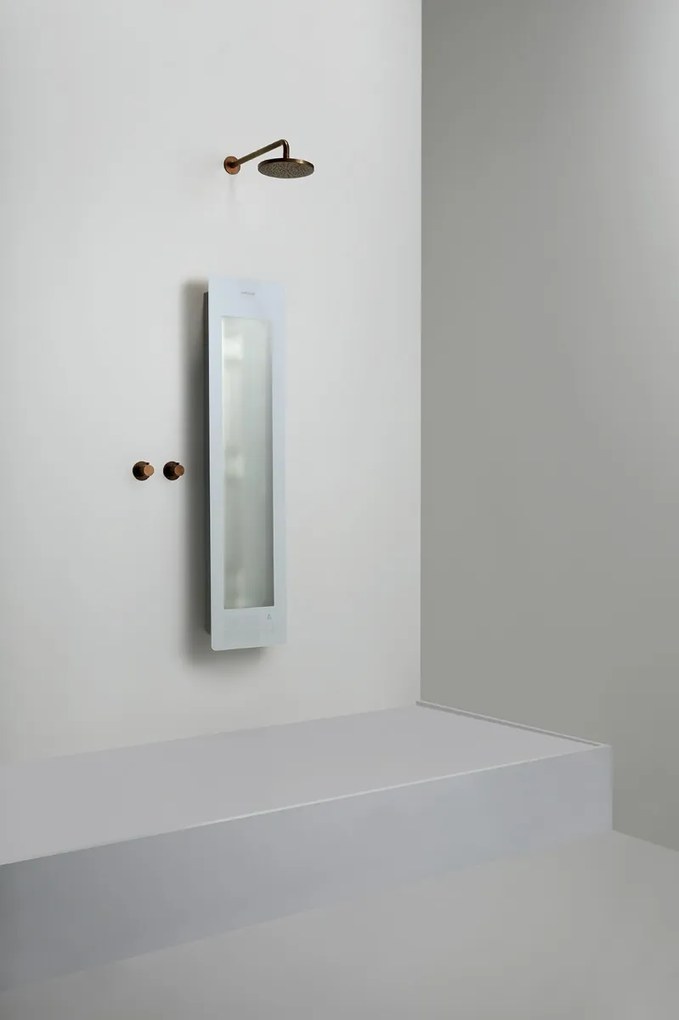 Sunshower Round Plus Medium White infraroodlamp en UV 33x140x10cm opbouw