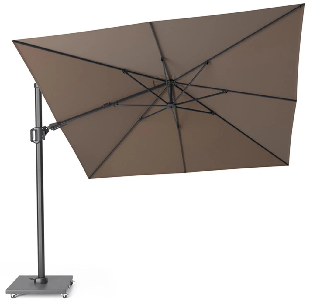 Platinum Challenger zweefparasol 3x3m T2 premium (incl. voet en hoes) havana