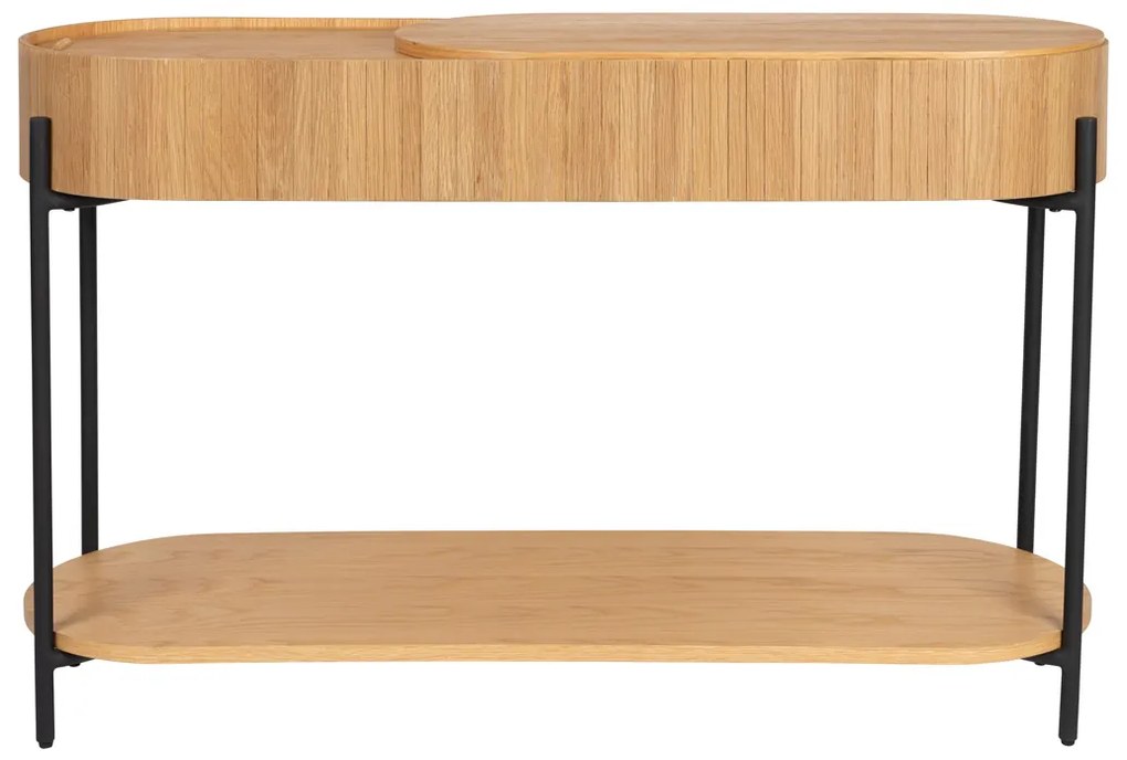 Zuiver Slides Eiken Wandtafel Met Opbergruimte - 120 X 36cm.