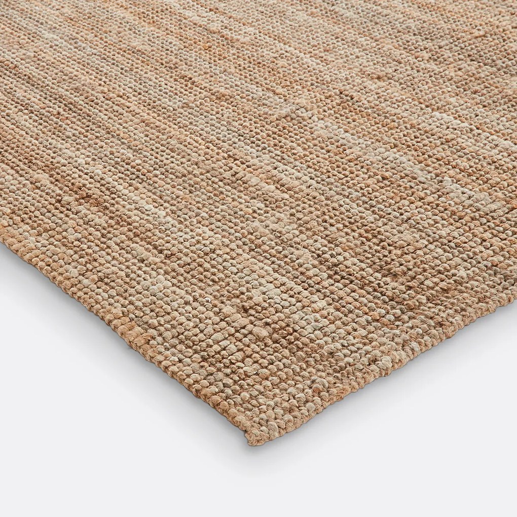 Rechthoekig vloerkleed in jute, Aftas