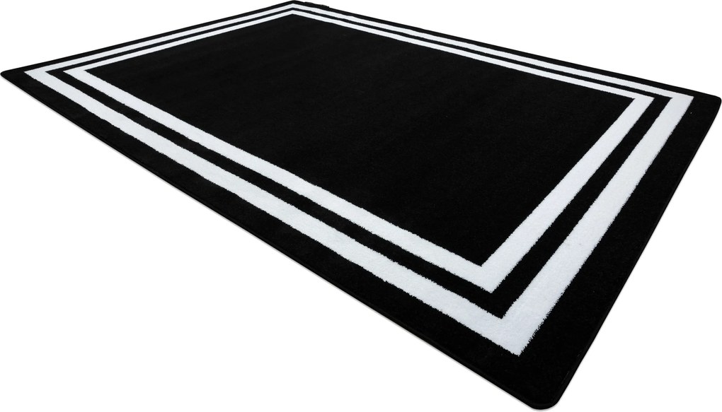 Tapijt HAMPTON Kader zwart - TWEEDE-KLASSE PRODUCT