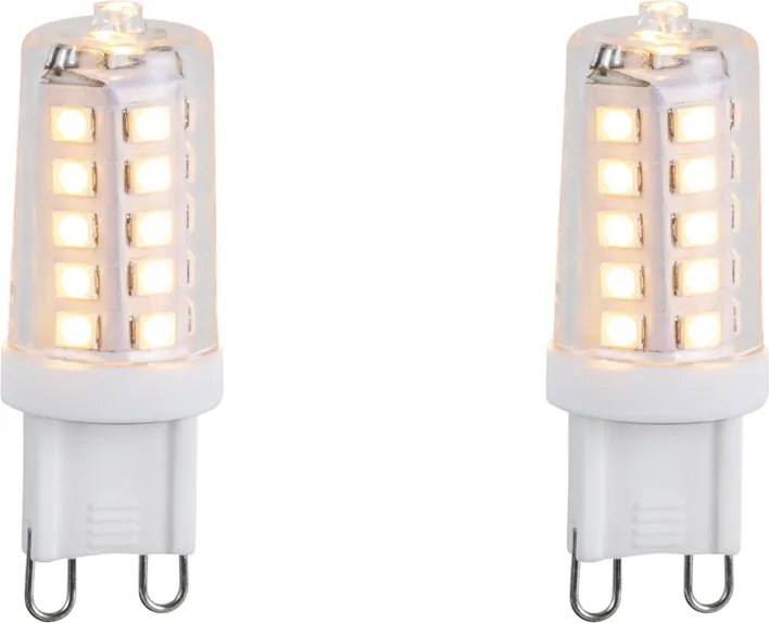 Set van 2 G9 dimbare LED lampen 3W 250 lm 3000K