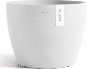 Ecopots bloempot Stockholm 40 - Rond - Pure White -Ø40 x H30 cm