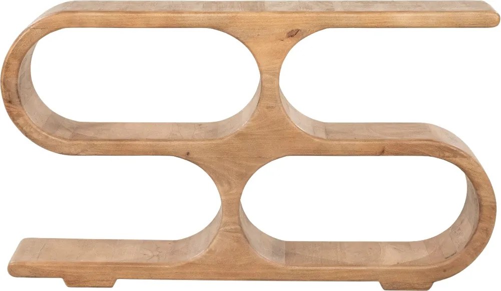 Open Kast Van Mango Hout Laag - 140x31x81cm.
