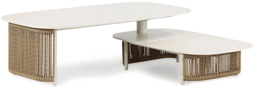 Hoek loungeset 5 personen Aluminium/rope Taupe Coco Colorado