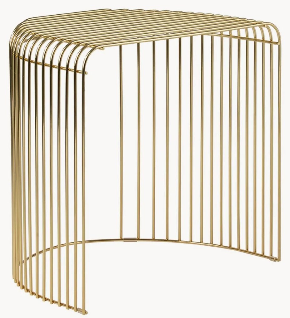 Ovale metalen bijzettafel Curva