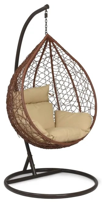 Durango tuin hangstoel met frame Garden Point bruin