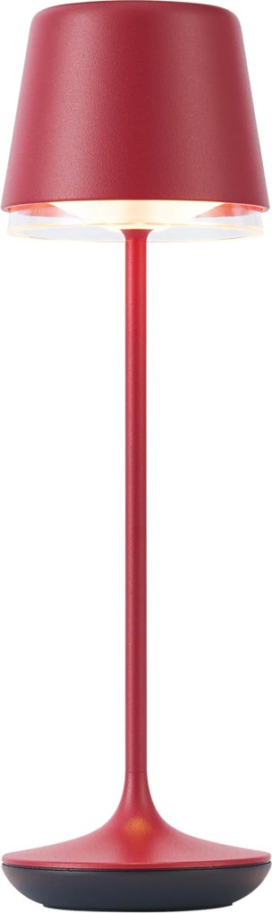 Tafellamp rood incl. LED IP65 oplaadbaar met laadstation - Treble