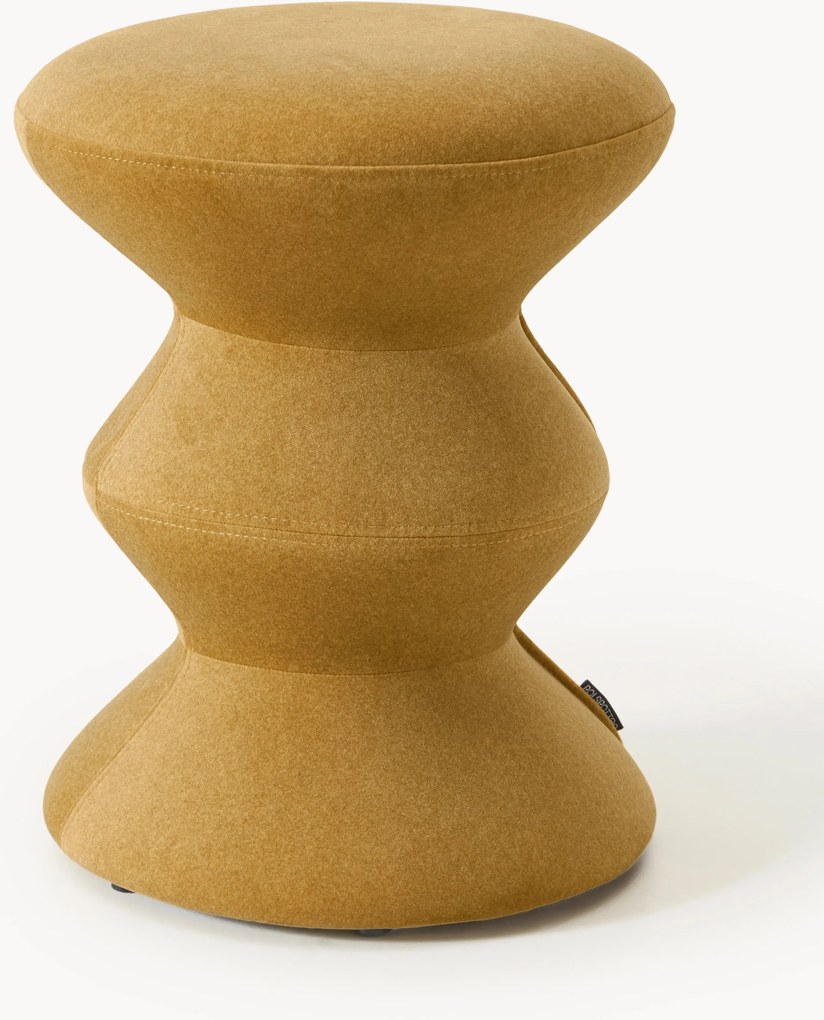 Ronde gestoffeerde bijzettafel Zig Zag